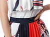 MSGM Kids Multi-Pattern Satin Pleated Skirt 150689391 [P]