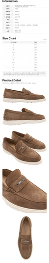 Tods Moccasin Suede Penny Loafer Brown 159724421 [P]