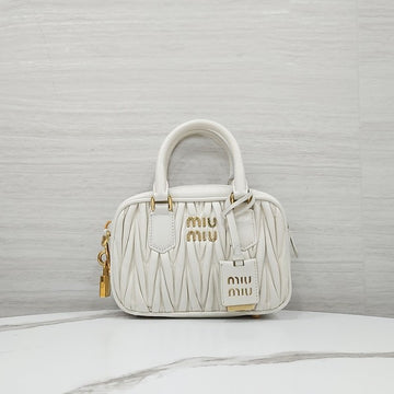 Miu Miu Top Handle Shoulder Bag in Nappa Leather 5BB123 10392 163154651 [P]
