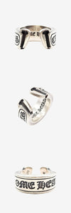 Chrome Hearts Scroll Label Horseshoe Ring Size 17 Silver DAURDE2Z 162847370 [P]