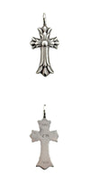 Chrome Hearts Double Cross Pendant Silver V1MFHYB1 162847589 [P]