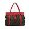 Fendi Canvas Red Leather Seleria Tote Bag and Shoulder Bag 8BR449 159481632 [P]