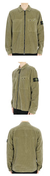 Stone Island 24 F/W Stone Men's Wappen Patch Corduroy Overshirt Zip Jacket (Beige) 811511604 V0094 105397801 [P]