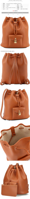 LORO PIANA Rucksack mit extra Kordelzug L27 Warm Tan Gold FAP4322 L0C2 160469348 [P]