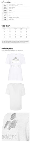 Isabel Marant Logo Linen T-Shirt White 26FW 159427985 [P]