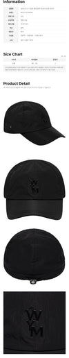 Wooyoungmi Nylon Baseball Cap Black 160468414 [P]
