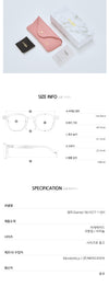 MAJE ブルーライトカット眼鏡 ブラック MJ1077-1 001 124605551 [P]