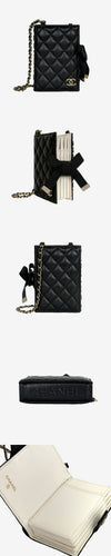 CHANEL AP2954 ディアダイアリー ブック チェーン カードホルダー 財布 ブラック 1G0RHY8S 162888925 [P]