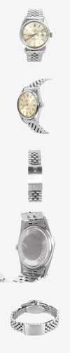 ROLEX オイスターデイトジャスト 36 シルバー 5D77C722 163080996 [P]