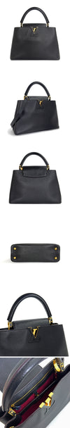 Louis Vuitton Capucines MM Black Taurillon B69WE3FK 162941083 [P]