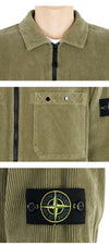 Stone Island 24 F/W Stone Men's Wappen Patch Corduroy Overshirt Zip Jacket (Beige) 811511604 V0094 105397801 [P]