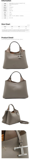 Tods Timeless Logo Micro Tote & Shoulder Bag Grey 9O15 159724423 [P]