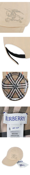 BURBERRY キッズ リバーシブル チェック キャップ (ベージュ) 8089420 113118875 [P]