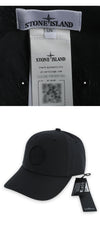 Stone Island Stone Men's Embroidered Logo Baseball Cap (Black) 811599661 A0029 114392153 [P]