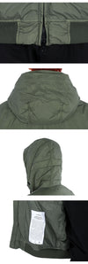 Stone Island Stone Men's Woven Patch Nylon Hooded Zip-Up Jacket (Khaki) V0059 114391589 [P]