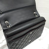 CHANEL Klassische Flap Bag Maxi Lammleder Schwarz mit Silber-A58601 10118 14376699 [P]