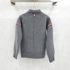 THOM BROWNE ウール カシミア コットン ループ バッグ ワーク ジャケット ライト グレー 36 5972 163158879 [P]