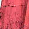 COLE HAAN Damen burgunderfarbene packbare Regenjacke mit Kapuze 821473 45345186 [P]
