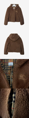 BURBERRY フリースジャケット 40 ダスティキャメル FLE4FOYV 162956077 [P]