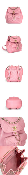 CHANEL Duma Backpack Small Pink 12345 162888299 [P]