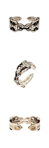 CHROME HEARTS Runder Doppel-Dagger Ring 11.5 Größe Silber AECIRVGR 162847593 [P]
