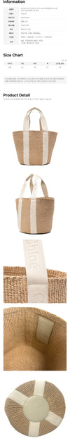 Chloe Logo Strap Woody Large Basket Bag Cloudy Cream 20S 160545948 [P]