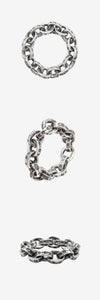 Chrome Hearts Paper Chain Ring Silver 8 162847204 [P]