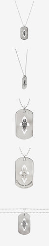 CHROME HEARTS Dagger Flare Dogtag QRFP5BNE 162847211 [P]