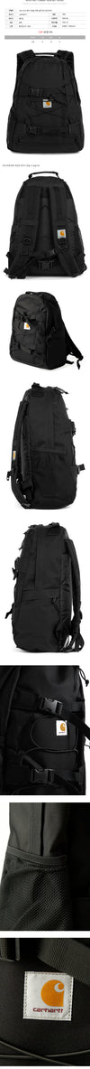 CARHARTT Kickflip Rucksack mit Logo-Patch Schwarz I031468 89XX 160468306 [P]