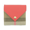 BURBERRY Damentasche 80730861 Lila Rot Canvas Leder 76252734 [P]