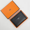 Hermes Citizen Twill Cardholder Men's Wallet Noir H087018CAAA 157226299 [P]