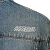 Heron Preston CTNMB Patch Embroidered Oversized Denim Jacket Blue XS 141874789 [P]