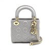 DIOR Lady Mini Tote Bag mit Ketten Schultertasche in Grau 48521 152889407 [P]