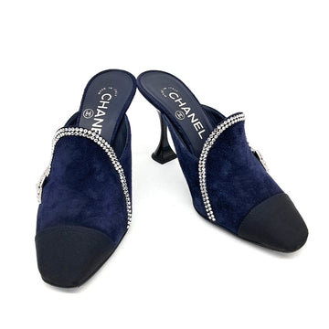 CHANEL スウェードミュール 121619