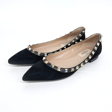 VALENTINO Wildleder Rockstud Ballerinas 122372