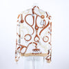 Hermes Silk Zip-Up Jacket 122313 [P]