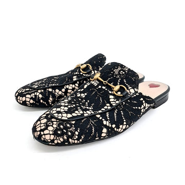 Gucci Lace Horsebit Mule 121957