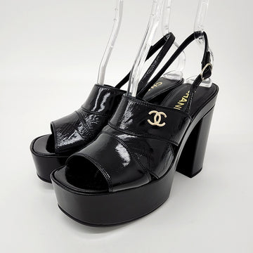 CHANEL offene Sandalen 121418
