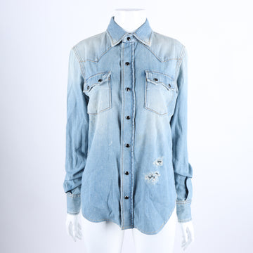 SAINT LAURENT Denim Langarmhemd 121739