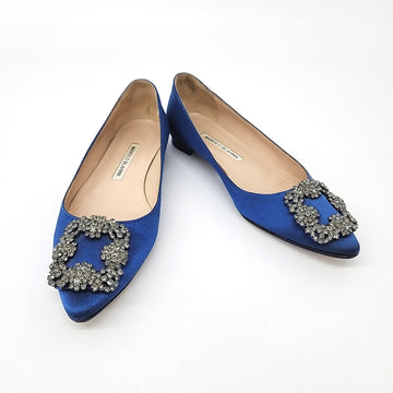 MANOLO BLAHNIK Satin Ballerinas 121610