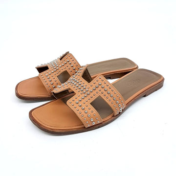 Hermes H Oran Slippers 121579 [P]