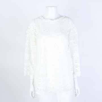 CHLOE Chloé Spitze Langarmbluse 121446