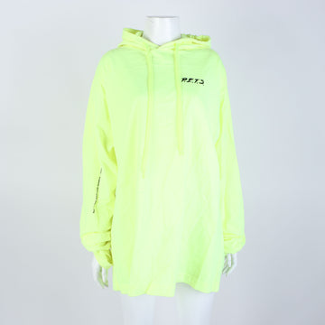 VETEMENTS Langarm-Hoodie in fluoreszierendem Gelb 121348