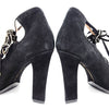 Ferragamo Suede Lace-Up Shoes 120973 [P]