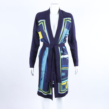 HERMES Seide Trim Cardigan 118591