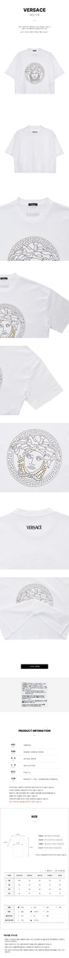 Versace Medusa Crop Short Sleeve T-Shirt 45950793 [P]