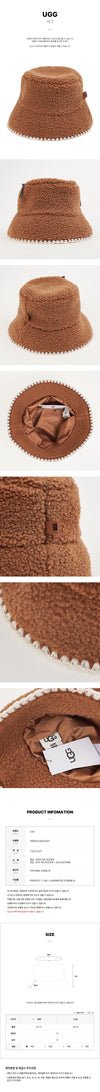 UGG 100914 CHESTNUT FW25 Damen Plüsch Skallop Hut 148492655 [P]