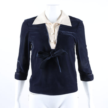 Louis Vuitton Long Sleeve Velvet Blouse 120666 [P]