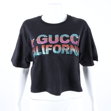 GUCCI Pailletten Cropped T-Shirt 119699