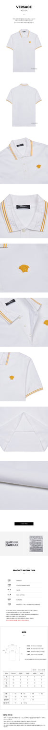 VERSACE Herren Polo T-Shirt mit Patch-Logo 132699043 [P]